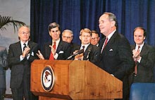 attorney general at farewell ceremony, department of justice, august 15, 1991 
